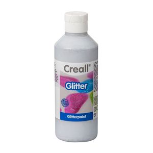 Creall glitterverf zilver, 250ml