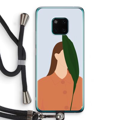 Leaf: Huawei Mate 20 Pro Transparant Hoesje met koord
