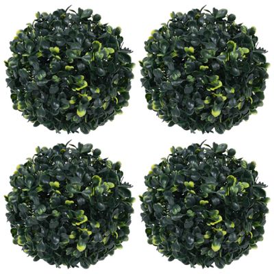 VidaXL Kunstbuxusbollen 4 st 12 cm