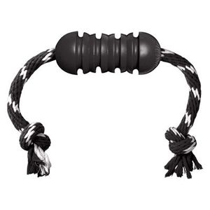 Kong Extreme dental met touw zwart / wit