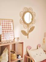 XL muurspiegel bloem beige XL muurspiegel bloem beige