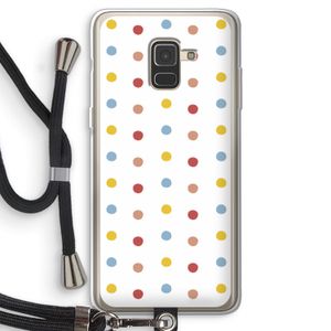 Bollen: Samsung Galaxy A8 (2018) Transparant Hoesje met koord