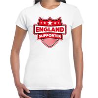 Engeland supporters t-shirt - wit - voor dames - England - landen shirts - kleding - sport