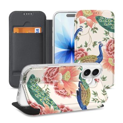 Bookcase Apple iPhone 17 Pink Peacock