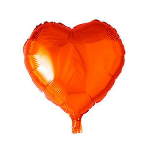 Folieballon Hart Oranje (45cm)