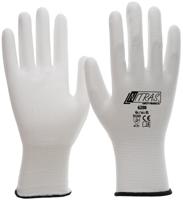 NITRAS SAFETY Gloves size 8/l nylon white coated