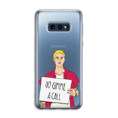 Gimme a call: Samsung Galaxy S10e Transparant Hoesje