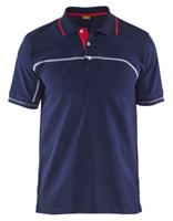 Blåkläder Poloshirt 33891050 | Marineblauw/Rood | Maat S - 7330509479735