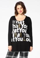 Yoek Tuniek love flare | Zwart | Maat 46/48