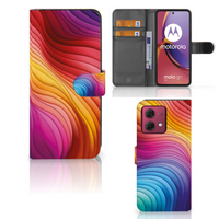 Book Case voor Motorola Moto G84 Regenboog - thumbnail