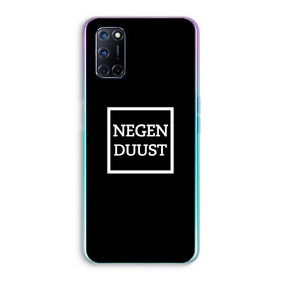 Negenduust black: Oppo A52 Transparant Hoesje
