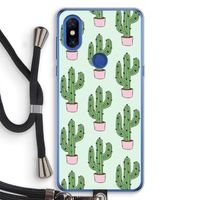 Cactus Lover: Xiaomi Mi Mix 3 Transparant Hoesje met koord