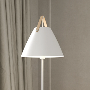 Staande lamp wit 'Strap' E27 fitting 154cm DFTP