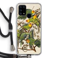 Carolinaparkiet: Samsung Galaxy M31 Transparant Hoesje met koord