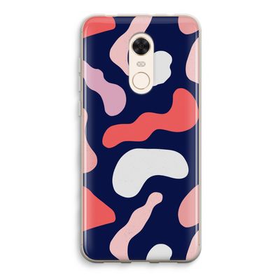 Memphis Shapes Pink: Xiaomi Redmi 5 Transparant Hoesje