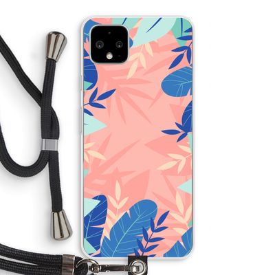 Tropisch: Pixel 4 XL Transparant Hoesje met koord