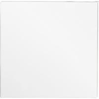 Creativ Company Canvas, d: 1.6 cm, afm 50x50 cm, 360 gr, wit, 5 stuk/ 1 doos