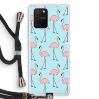 Anything Flamingoes: Samsung Galaxy S10 Lite Transparant Hoesje met koord