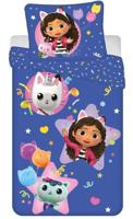 Gabby's Dollhouse dekbedovertrek blauw 140 x 200 cm - polyester- 63 x 63 cm