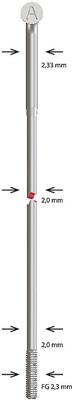 Alpina spaak spoke sst butted 2,34x256 mm