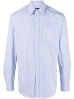 Ralph Lauren Purple Label chemise en coton à rayures - Bleu - thumbnail