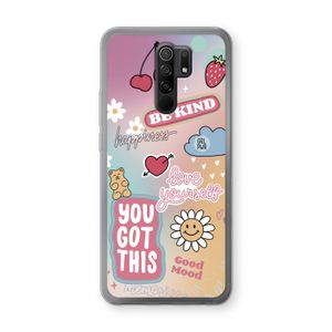 Positivity: Xiaomi Redmi 9 Transparant Hoesje