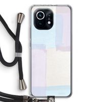Square pastel: Xiaomi Mi 11 Transparant Hoesje met koord
