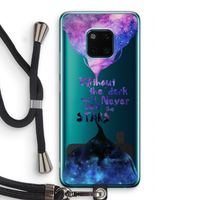Stars quote: Huawei Mate 20 Pro Transparant Hoesje met koord