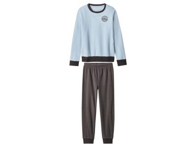 esmara Fleece kinder pyjama (Blauw/donkergrijs, 146/152)