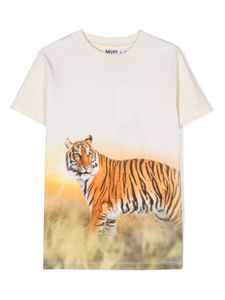 Molo t-shirt en coton biologique à imprimé graphique - Tons neutres