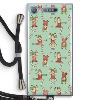 Gymboys: Sony Xperia XZ1 Transparant Hoesje met koord