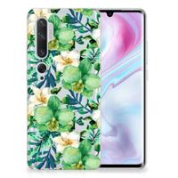 Xiaomi Mi Note 10 Pro | TPU Case | Orchidee Groen Xiaomi Mi Note 10 Pro | TPU Case | Orchidee Groen