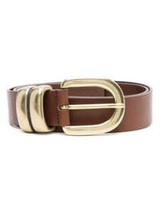 By Malene Birger ceinture en cuir à boucle ronde - Marron