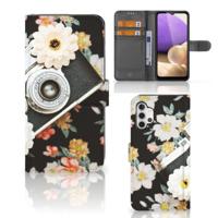 Samsung Galaxy A32 4G | Telefoonhoesje met foto | Vintage Camera | Portemonnee hoesje
