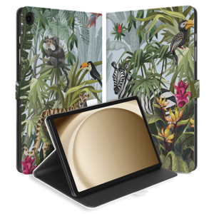 Uniek Samsung Galaxy Tab A9 Plus Tablethoesje Jungle Design | B2C Telecom