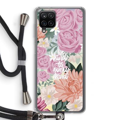 Kindness matters: Samsung Galaxy A12 Transparant Hoesje met koord