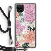 Kindness matters: Samsung Galaxy A12 Transparant Hoesje met koord