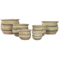 Home ESPRIT Bruin Groen Vezel Arabisch 44 x 44 x 33 cm (6 Stuks)