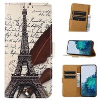 Glam Series Samsung Galaxy A14 Portemonnee Hoesje - Eiffeltoren - thumbnail