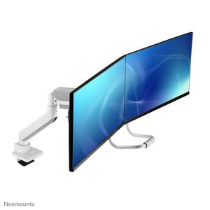 Neomounts DS75-450WH2 Monitor-tafelbeugel 2-voudig 43,2 cm (17) - 81,3 cm (32) Wit In hoogte verstelbaar, Kantelbaar, Zwenkbaar, Roteerbaar