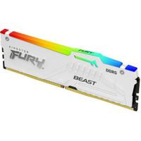 Kingston Technology FURY Beast 32GB 6400MT/s DDR5 CL32 DIMM White RGB XMP - thumbnail