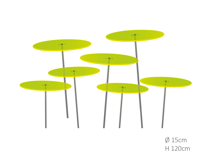 7 stuks! Zonnevangers Groen medium 120x15 cm Cazador Del Sol - Cazador del sol