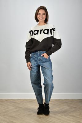 Marant Etoile trui Houston SW0006FA-A1M08E faded black