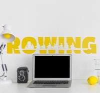 Muursticker Roeien Rowing