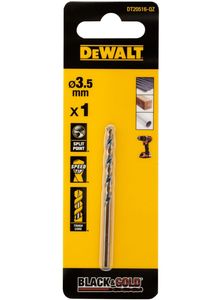 DeWalt Accessoires Black & Gold Metaalboor | 3,5 mm - DT20516-QZ