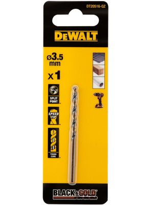 DeWalt Accessoires Black & Gold Metaalboor | 3,5 mm - DT20516-QZ
