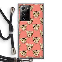 Tijger: Samsung Galaxy Note 20 Ultra / Note 20 Ultra 5G Transparant Hoesje met koord