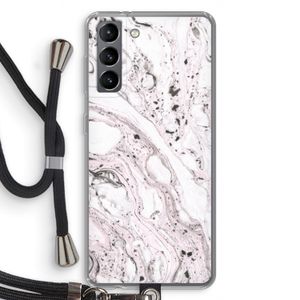 Mengelmoes: Samsung Galaxy S21 Transparant Hoesje met koord