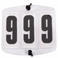 Premiere startnummers wit