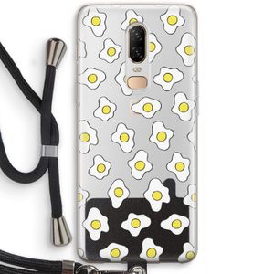 Spiegeleitjes: OnePlus 6 Transparant Hoesje met koord